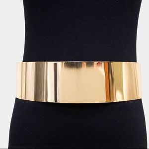gold metal corset belt